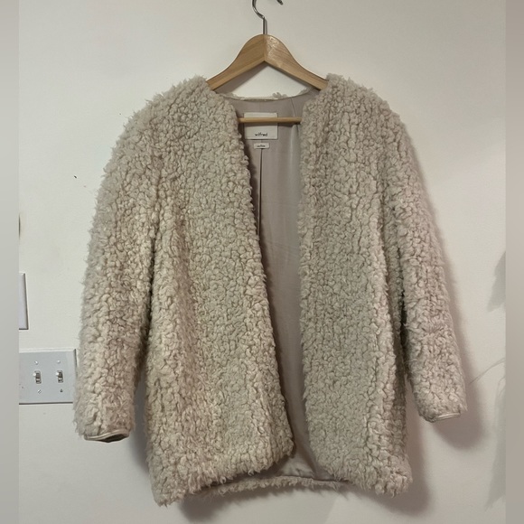 Wilfred Cream Sherpa Jacket with Rope Belt - Picture 4 of 4